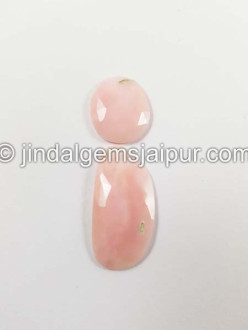 Pink Opal Rose Cut Slices